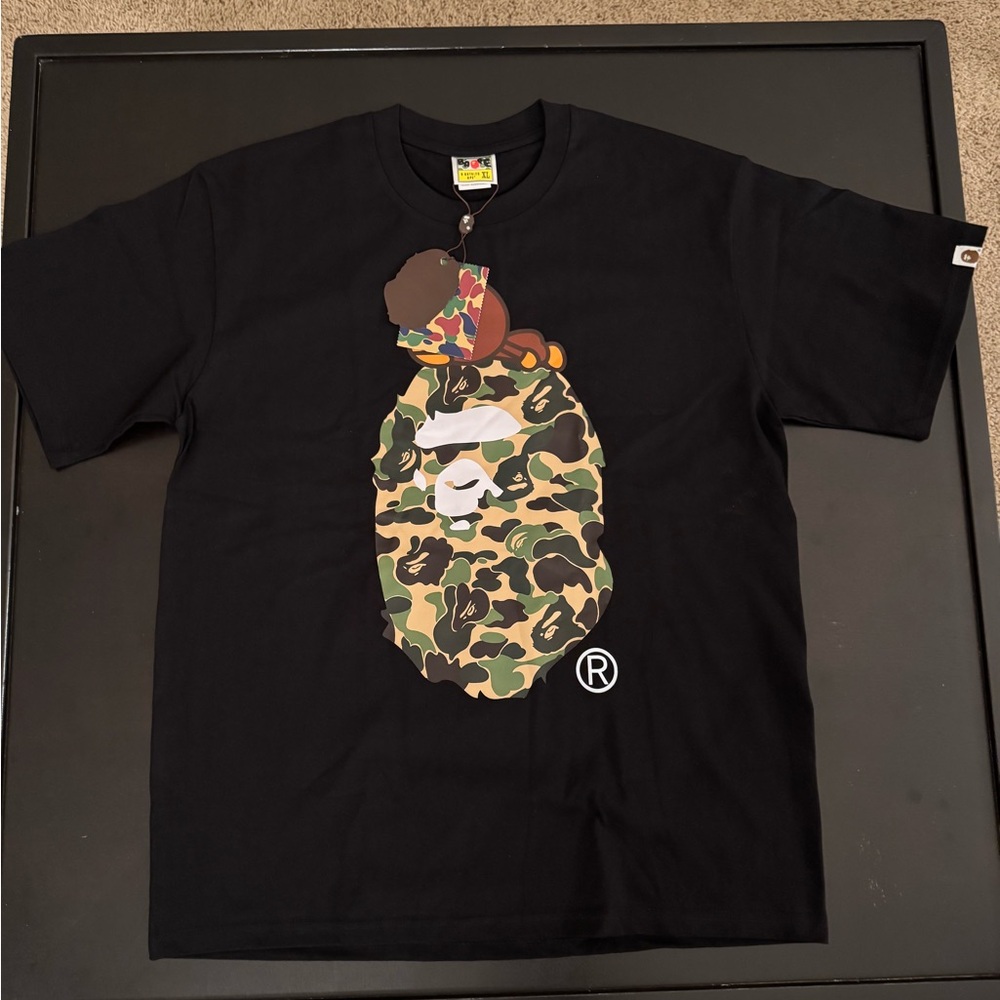 Black Bape X Baby Milo Camo Graphic T-Shirt